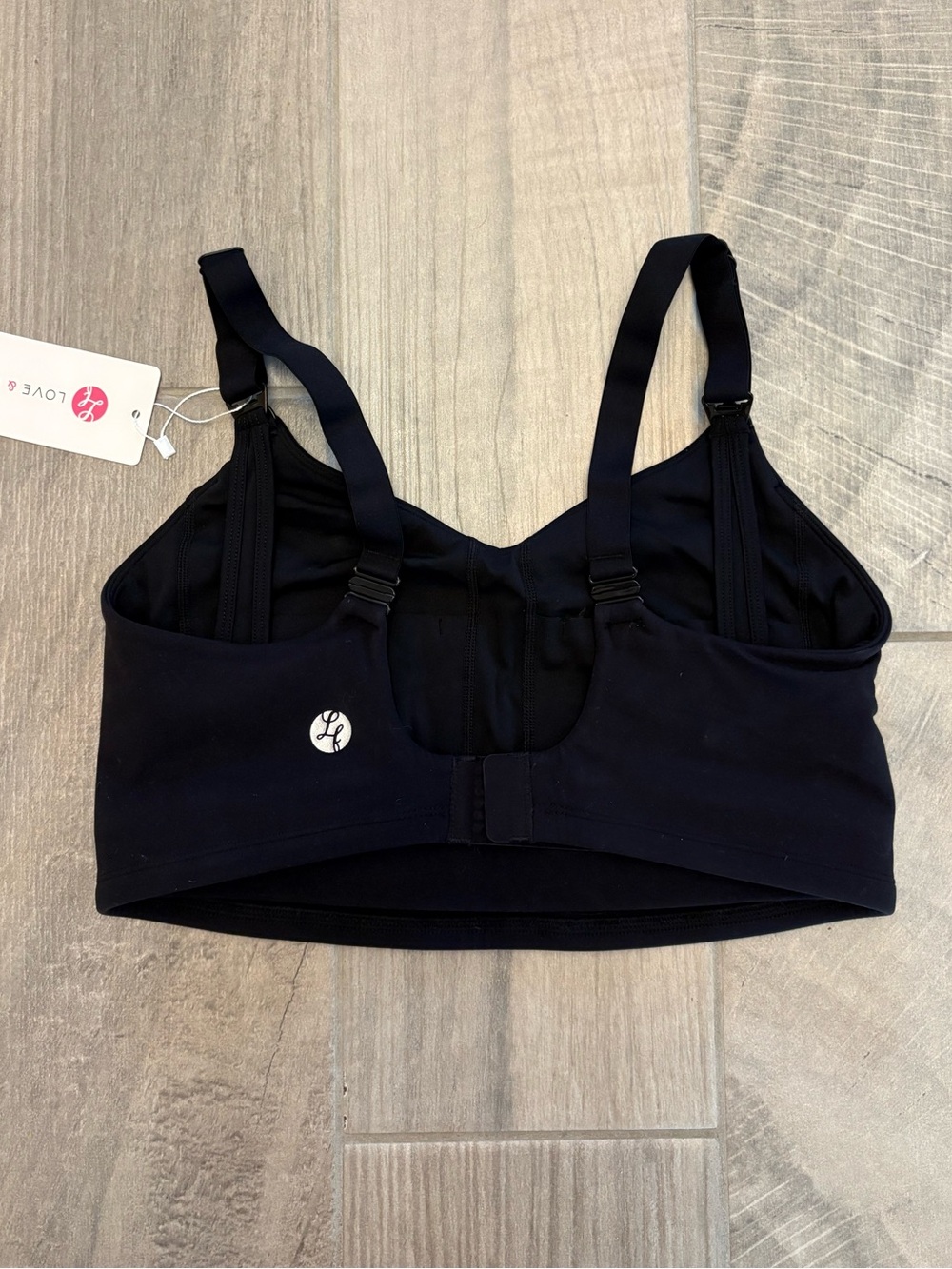 NWT Love & Fit Cadence Nursing Pumping Bra Hands Free Breastfeeding Large Black - Picture 6 of 15